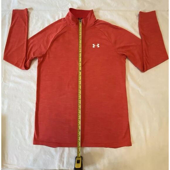 Under Armour Mens Loose Fit Red Long Sleeve Tech 1/2 Zip Pullover Shirt Medium - Picture 6 of 16